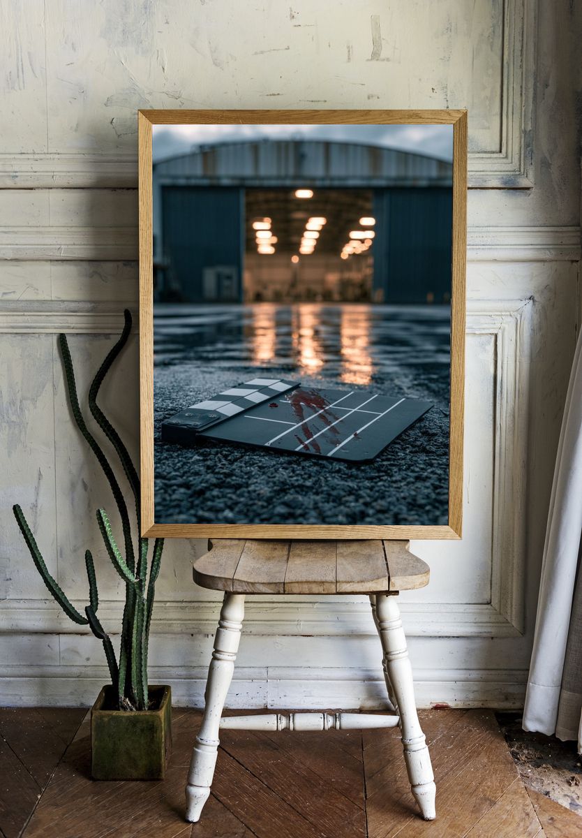 Cinematic Clapperboard Photography Poster. room preview