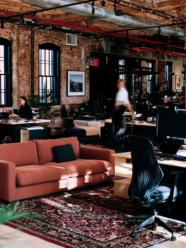 Industrial Loft Office Photography Poster. poster — photography art