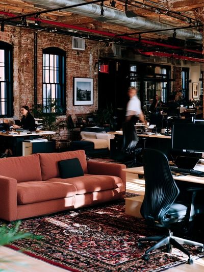 Industrial Loft Office Photography Poster.