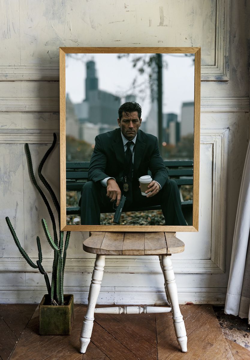 Noir Detective Cityscape Poster. room preview