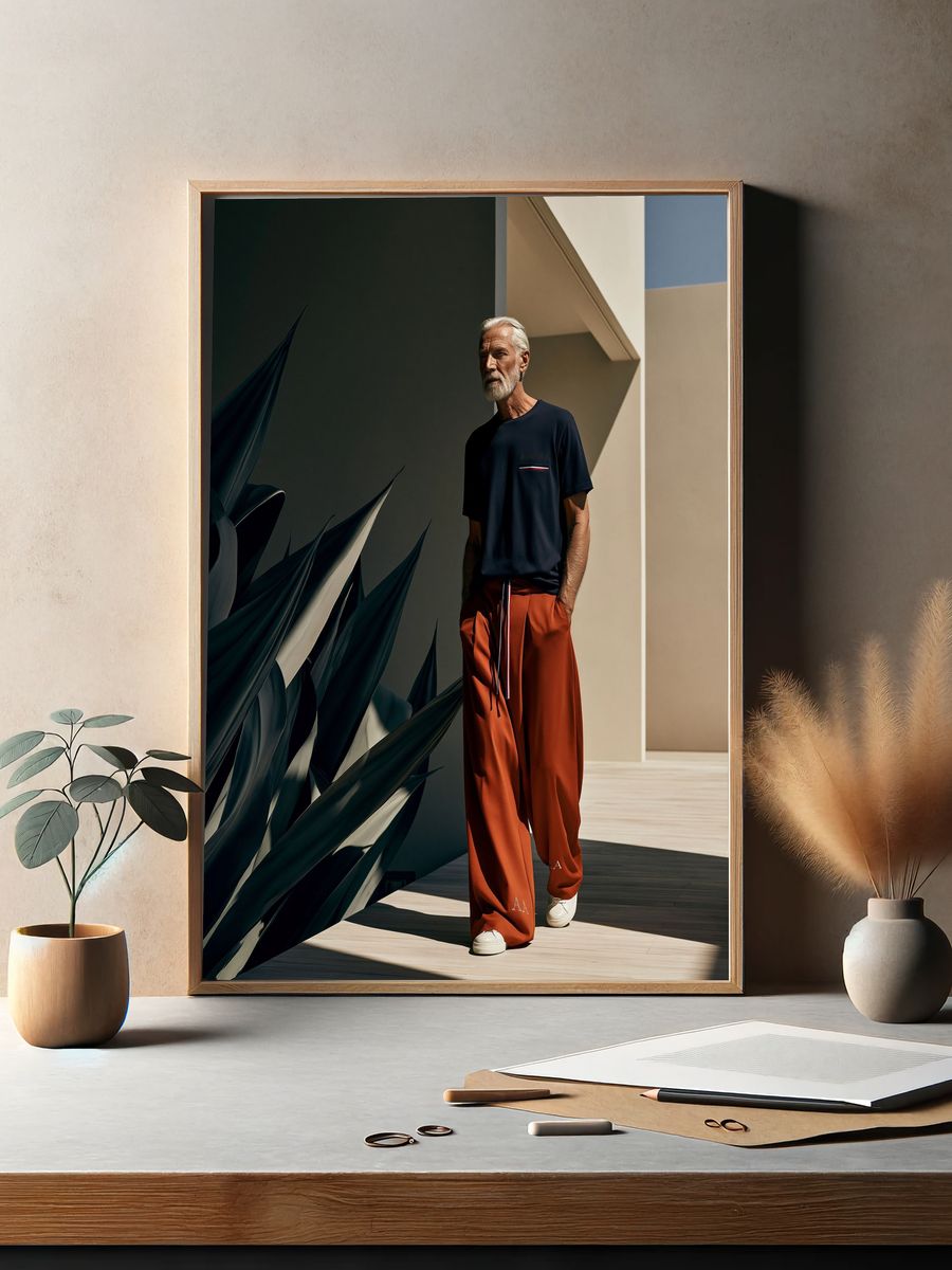 Modern Fashion Portrait Poster. — room view 2