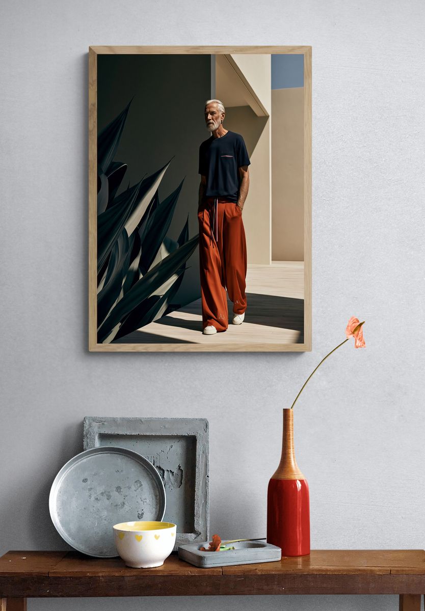 Modern Fashion Portrait Poster. — room view 3