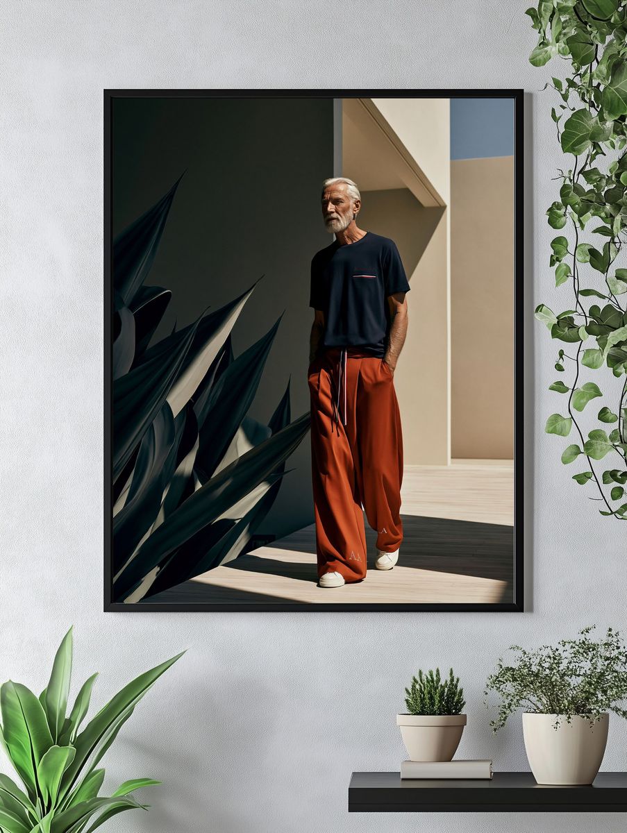 Modern Fashion Portrait Poster. — room view 4