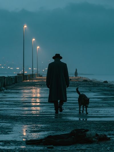 Noir Pier Walk Photography Poster.