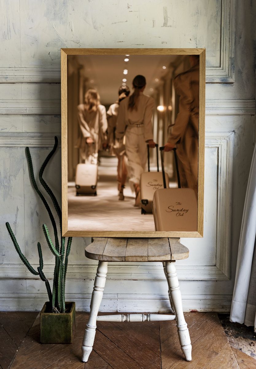 Luxury Travel Corridor Photography Poster. room preview