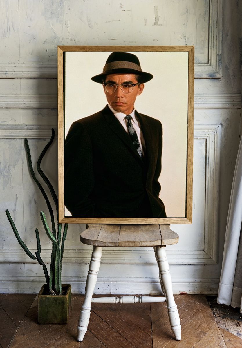 Mysterious Man in Fedora Poster. — room view 1