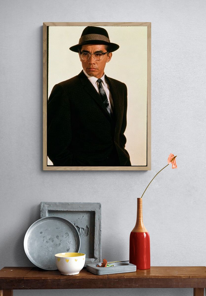 Mysterious Man in Fedora Poster. — room view 3