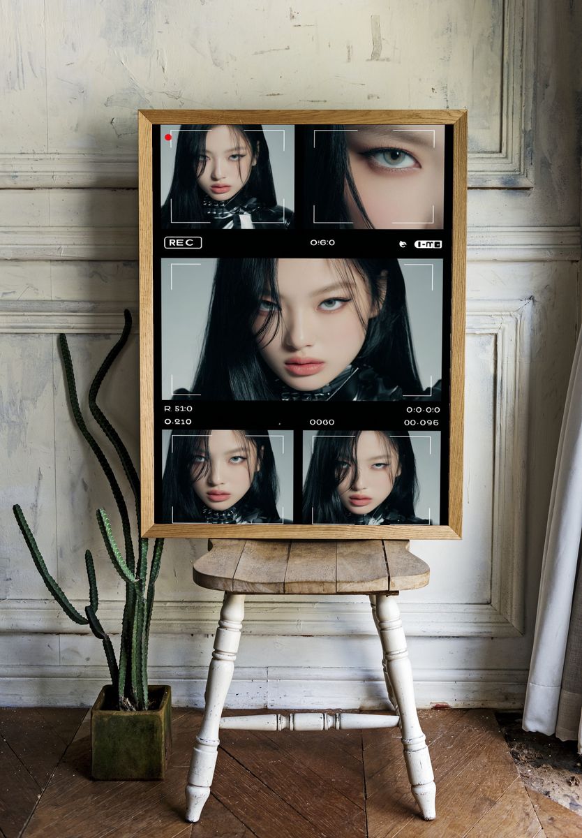 Cyberpunk Portrait Photography Poster. room preview