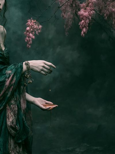 Mystic Floral Figure Photography Poster.