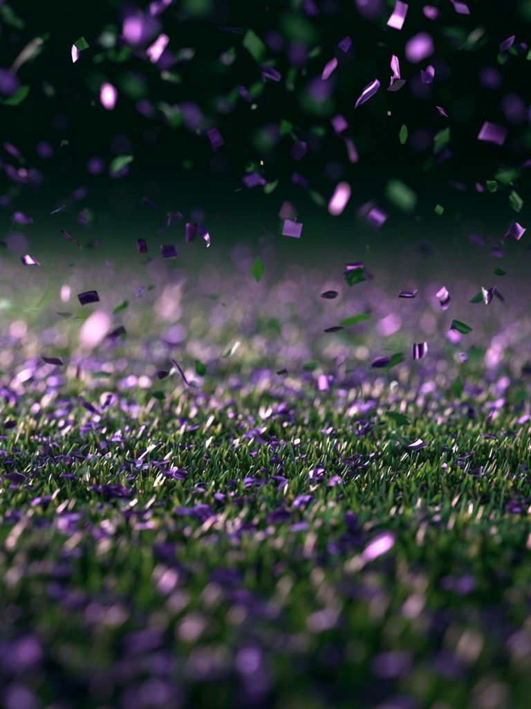 Purple Confetti Field Photography Poster. poster — photography art