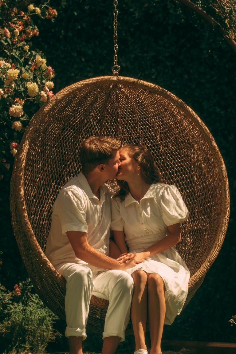 Garden Kiss Photography Poster. poster detail