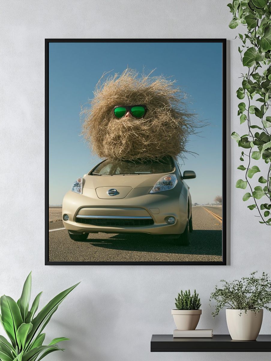 Desert Hair Car Photography Poster. — room view 4