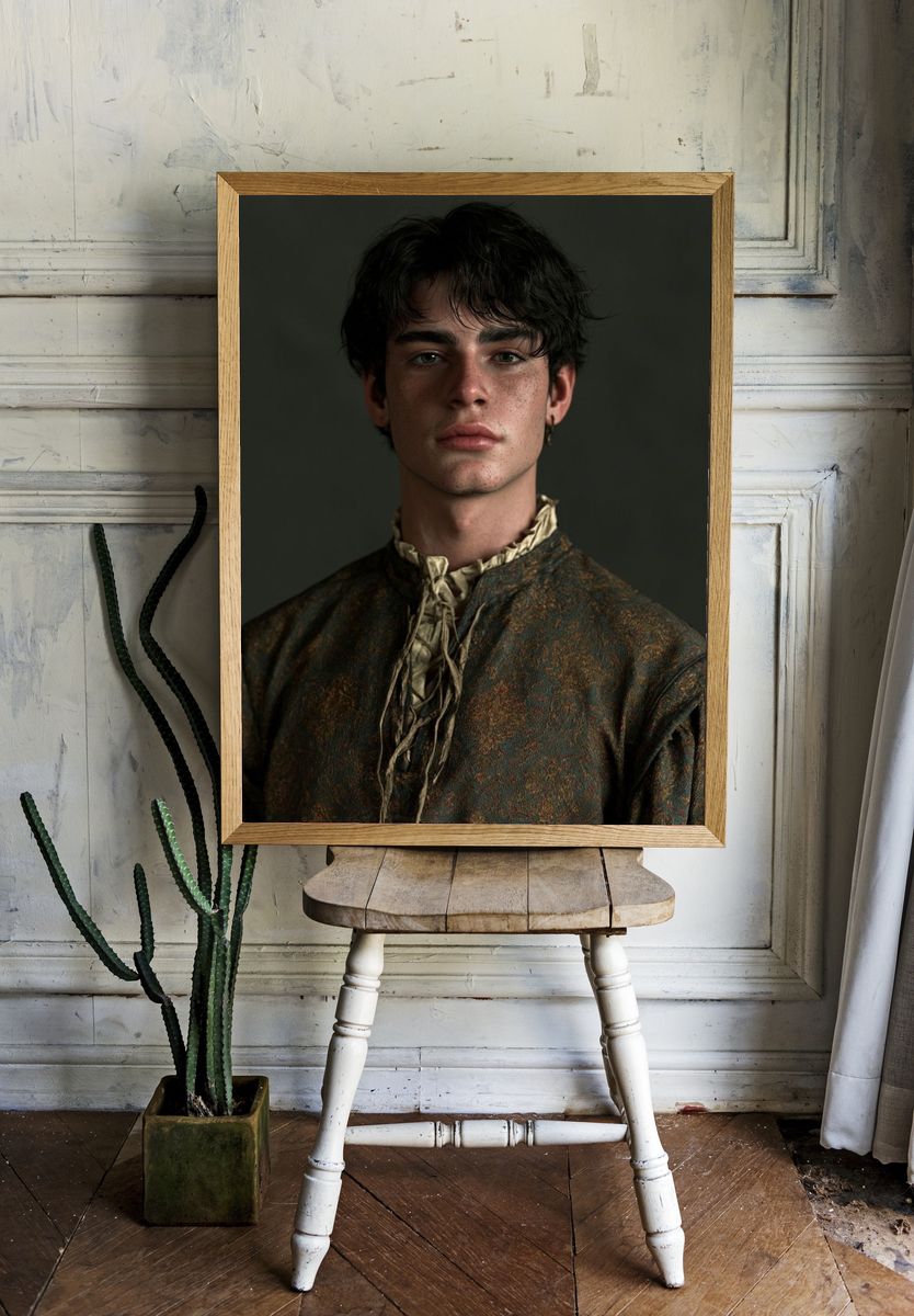 Moody Portrait Photography Poster. room preview