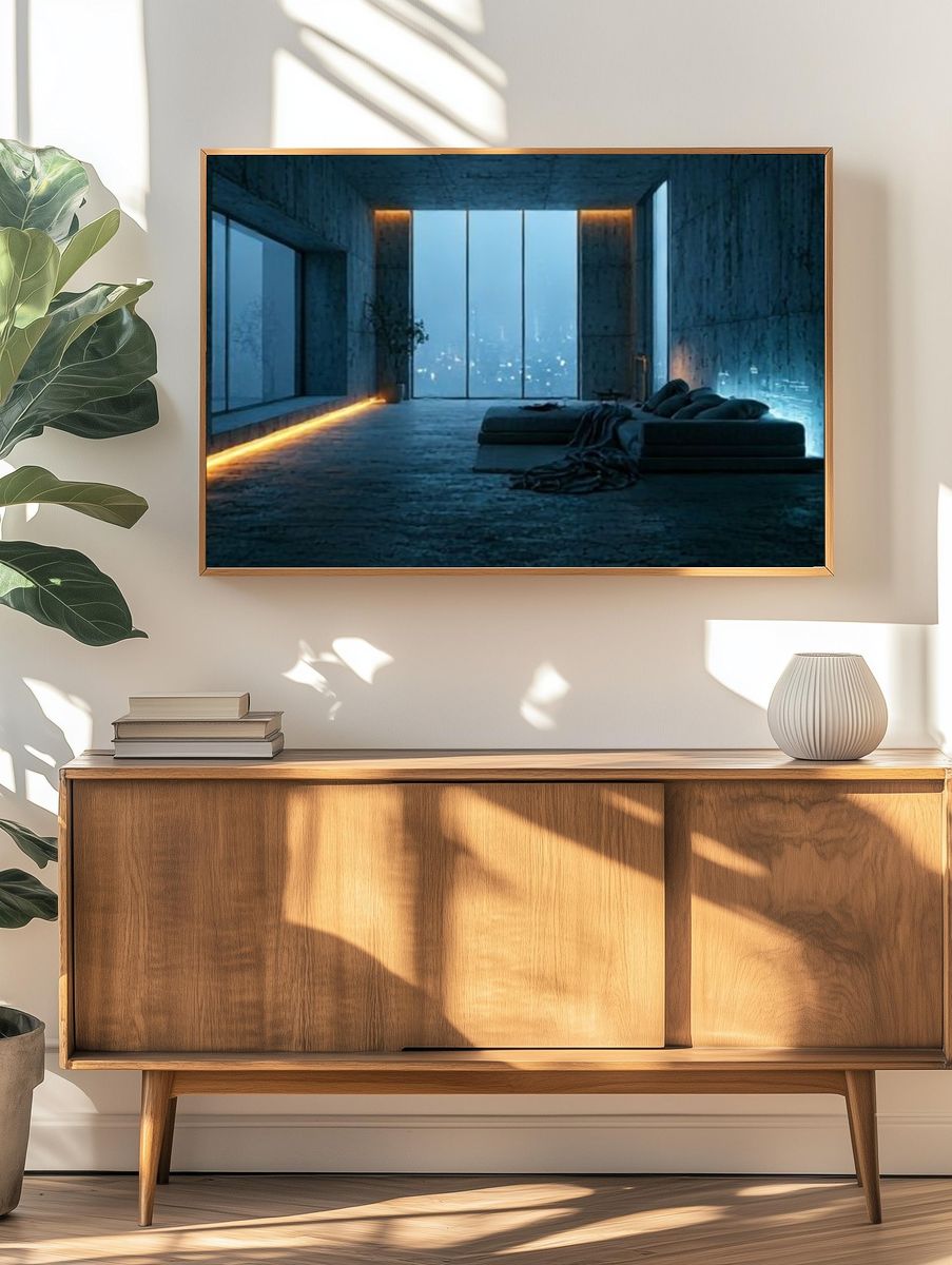 Moody Modern Interior Photography Poster. — room view 3