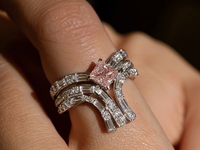 Pink Diamond Ring Photography Poster. poster