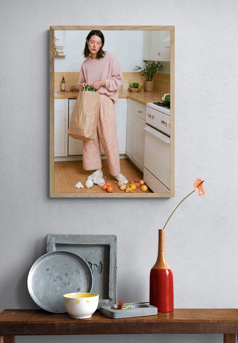 Kitchen Grocery Moment Photography Poster. — room view 3