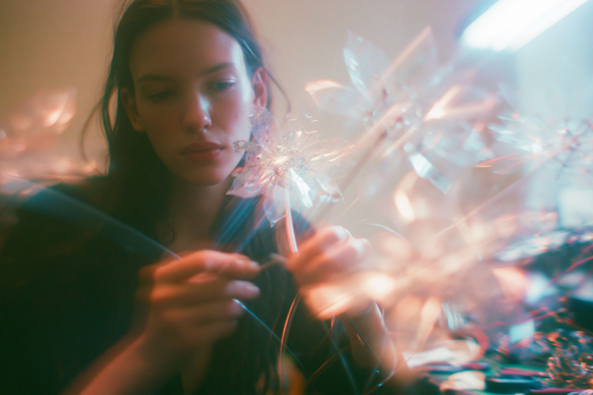 Dreamy Portrait Photography Poster. poster detail