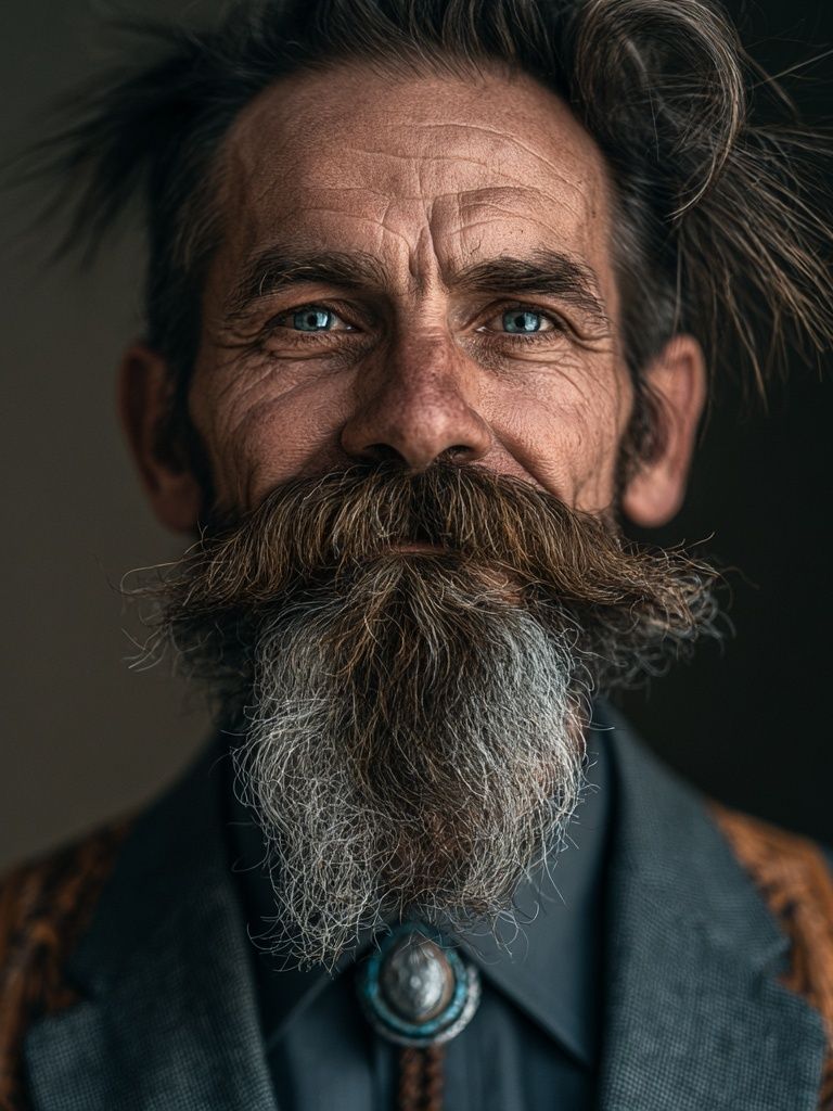 Bearded Portrait Photography Poster. poster detail