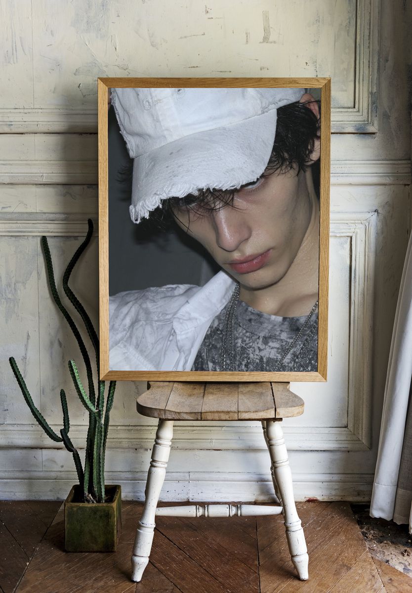 Moody Portrait Fashion Poster. room preview