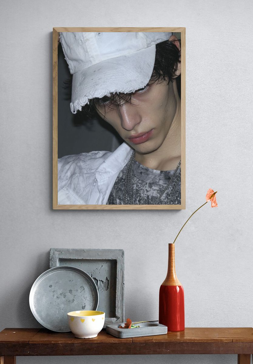 Moody Portrait Fashion Poster. — room view 3
