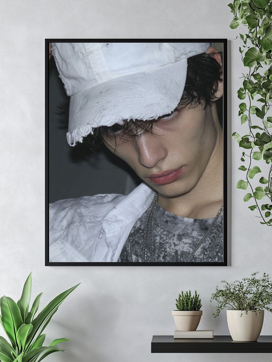 Moody Portrait Fashion Poster. — room view 4