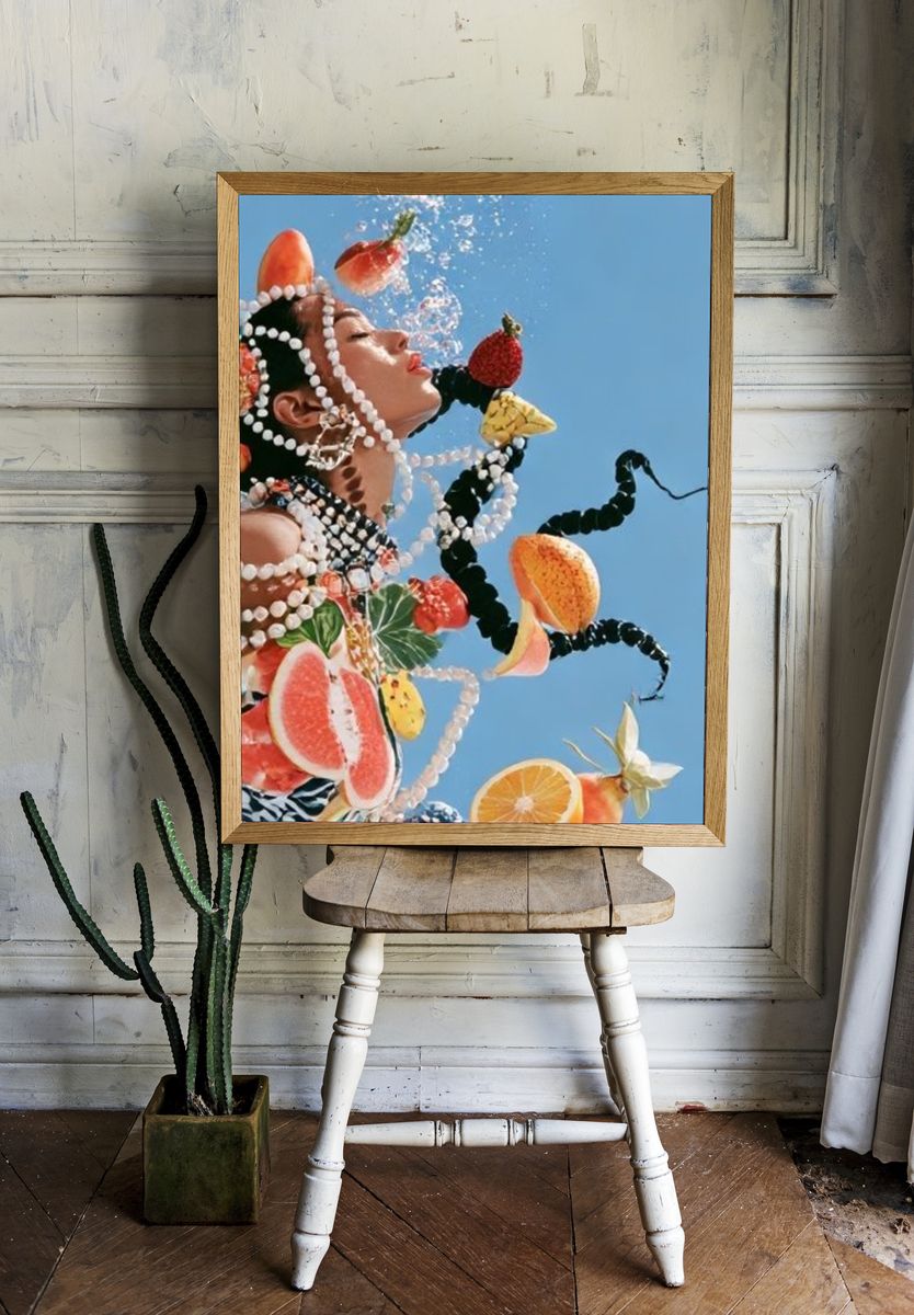 Fruit Portrait Photography Poster. — room view 1