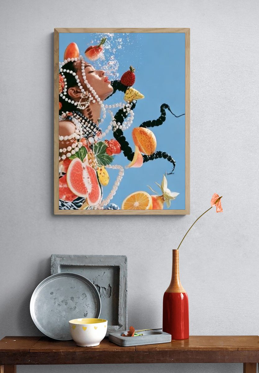 Fruit Portrait Photography Poster. — room view 3