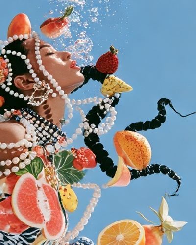 Fruit Portrait Photography Poster.
