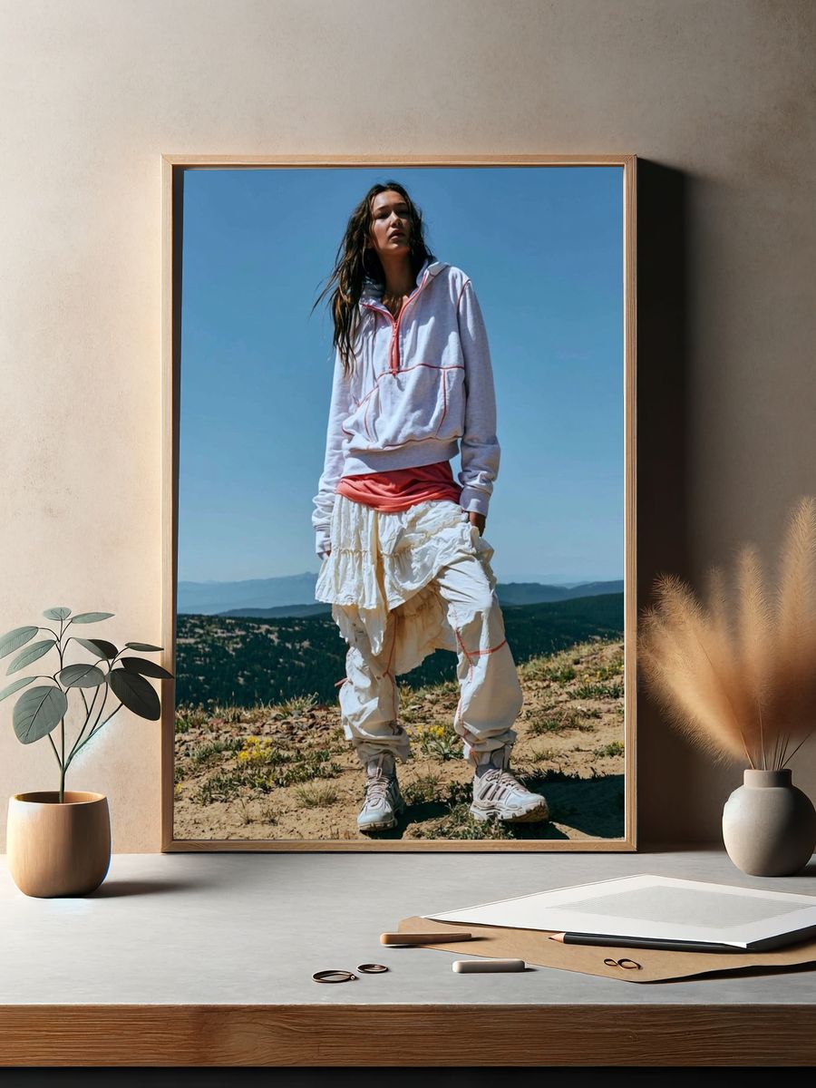 Mountain Fashion Portrait Poster. — room view 2