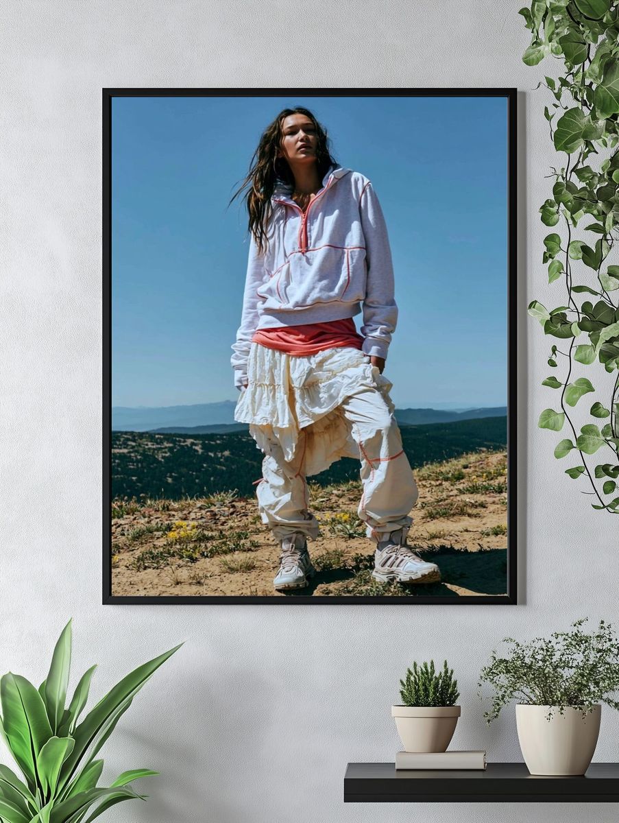 Mountain Fashion Portrait Poster. — room view 4