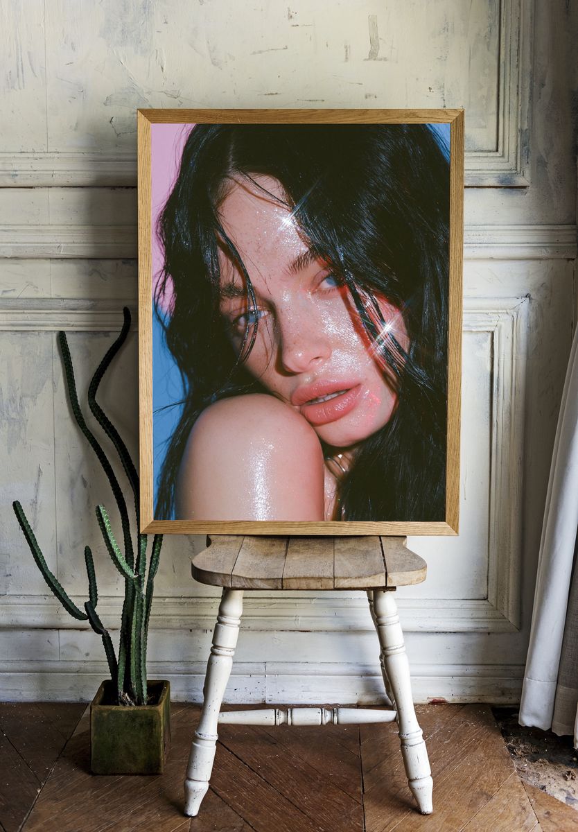 Glitter Portrait Photography Poster. room preview