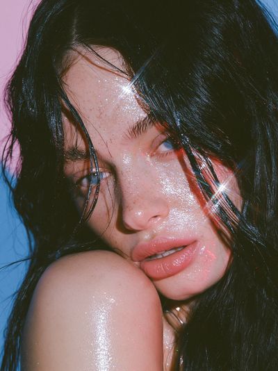 Glitter Portrait Photography Poster. poster