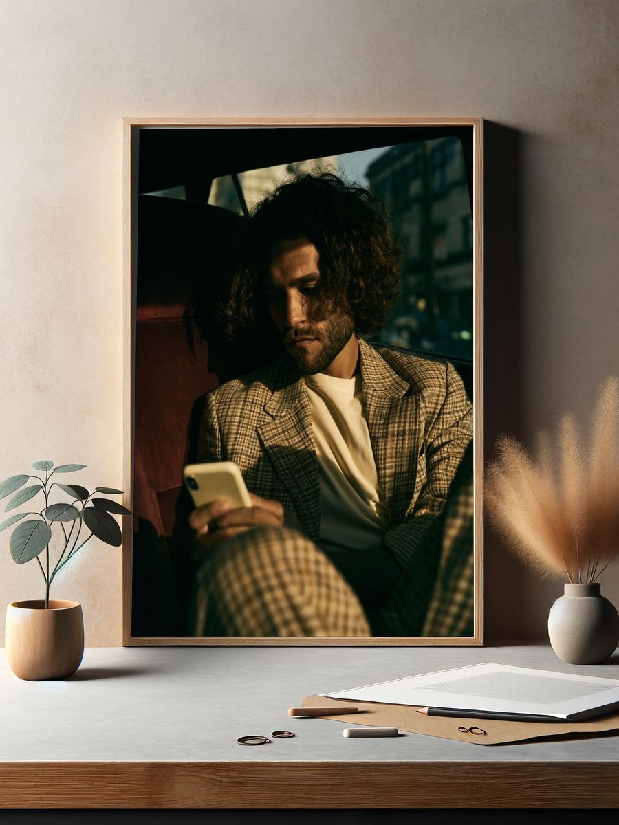 Moody Car Portrait Photography Poster. — room view 2