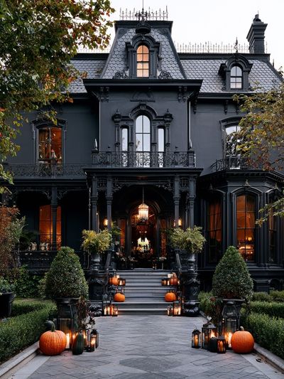 Haunted Victorian Mansion Photography Poster. poster