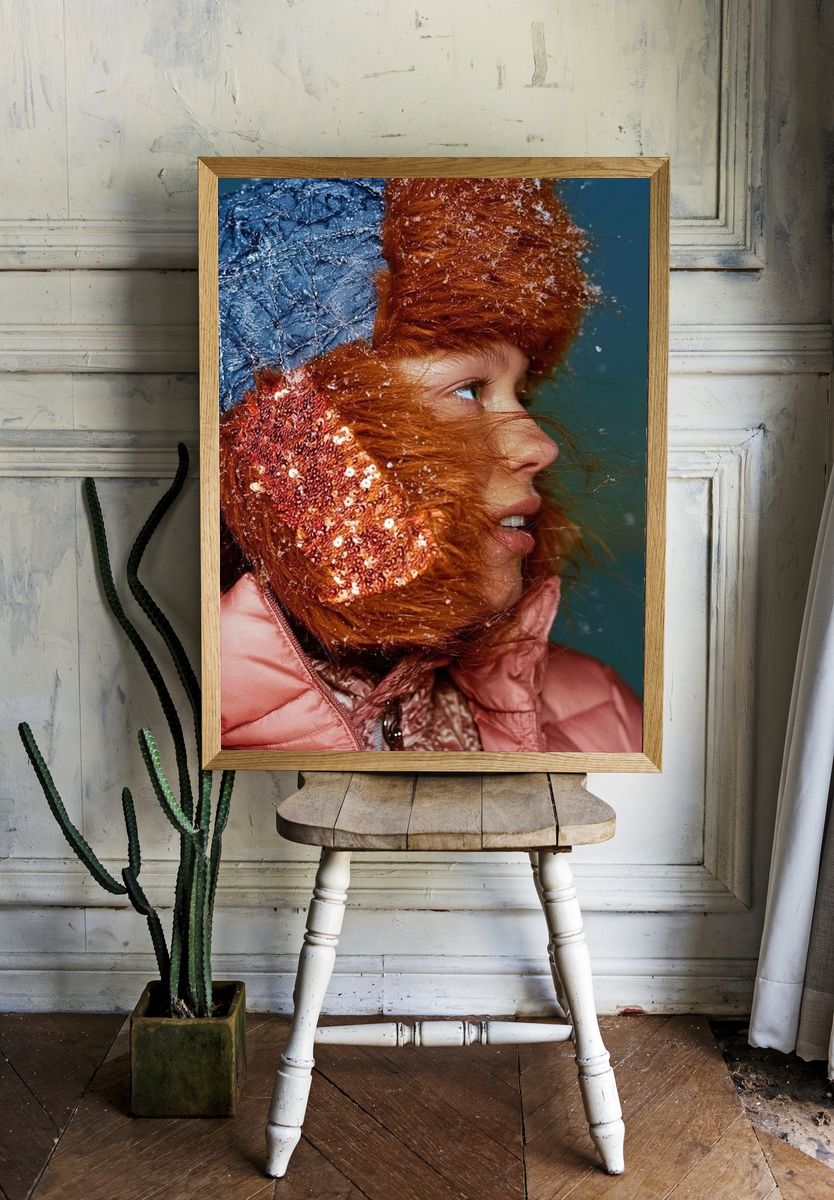 Winter Portrait Photography Poster. room preview