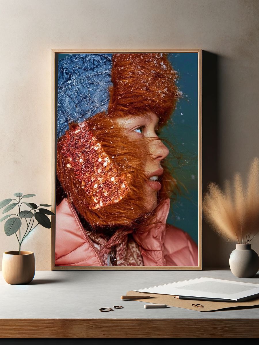 Winter Portrait Photography Poster. — room view 2