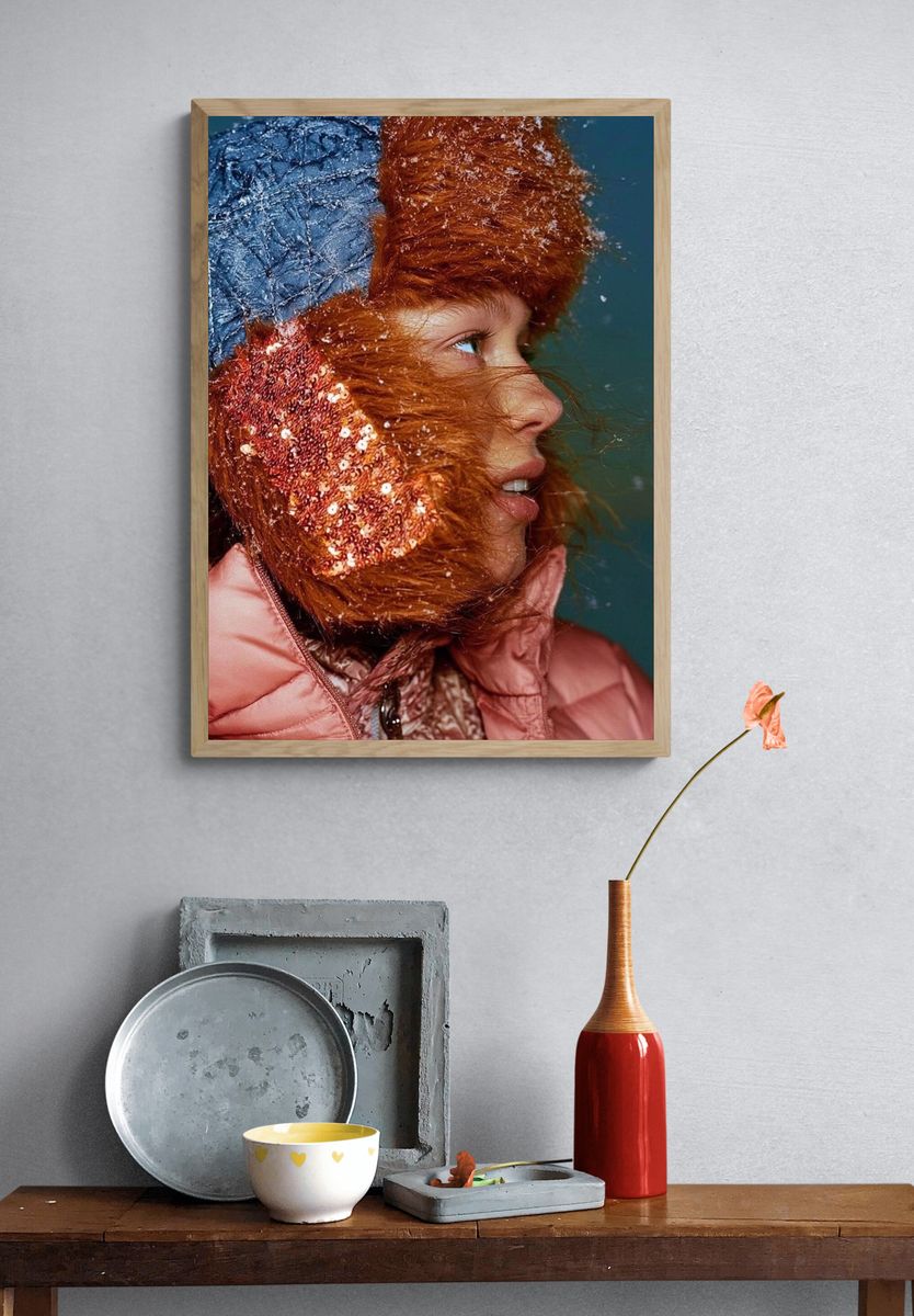 Winter Portrait Photography Poster. — room view 3