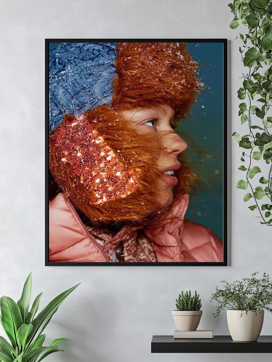 Winter Portrait Photography Poster. — room view 4