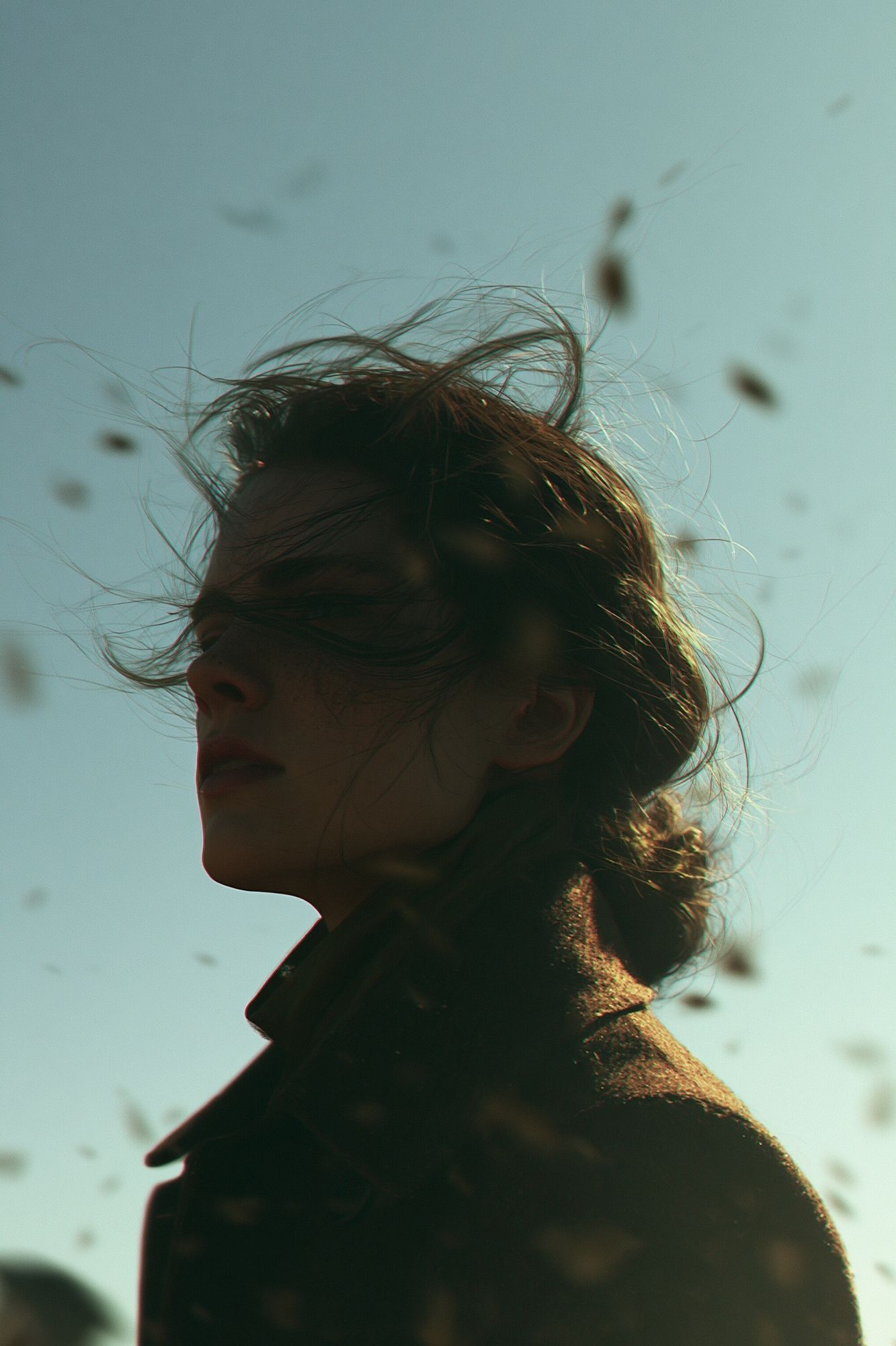 Windblown Portrait Photography Poster. poster — photography art