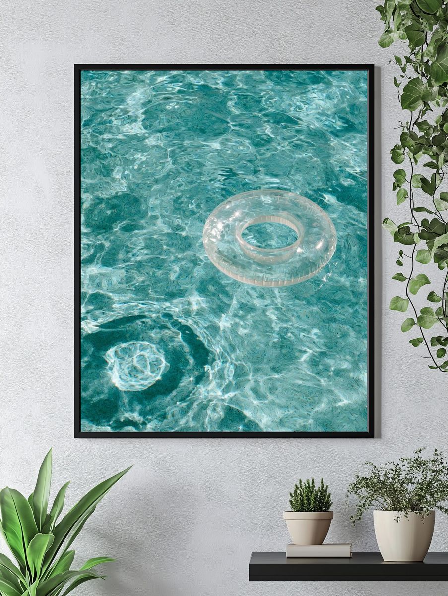 Floating Pool Ring Photography Poster. — room view 4
