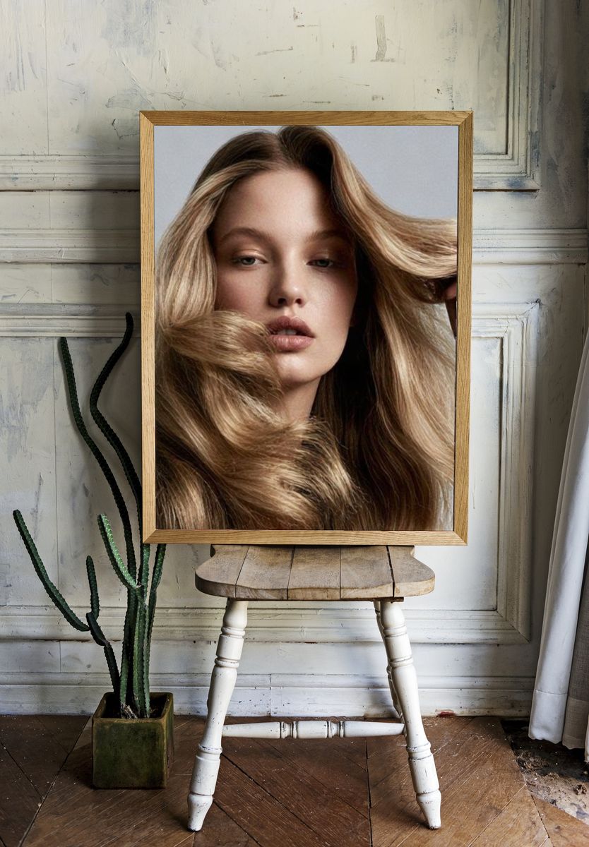 Blonde Beauty Portrait Poster. room preview