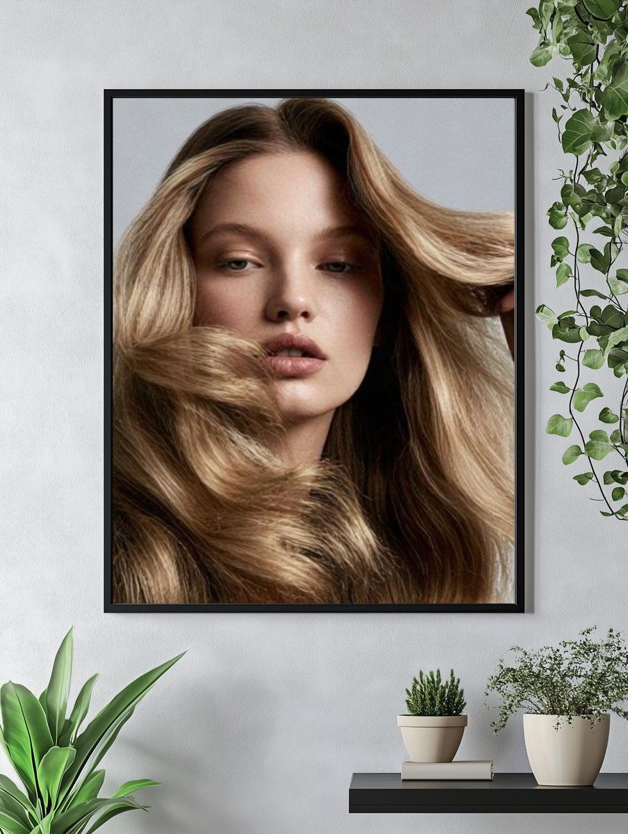 Blonde Beauty Portrait Poster. — room view 4