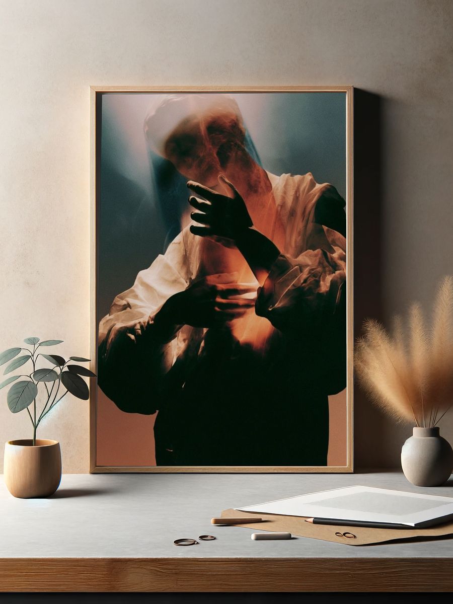 Surreal Figure Photography Poster. — room view 2