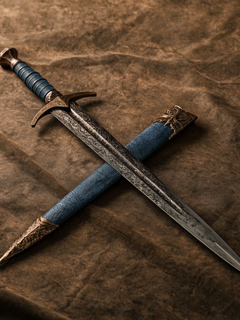 Crossed Daggers Photography Poster. poster detail