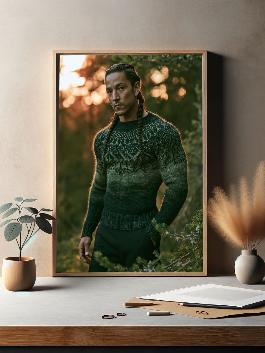 Braided Portrait Photography Poster. — room view 2