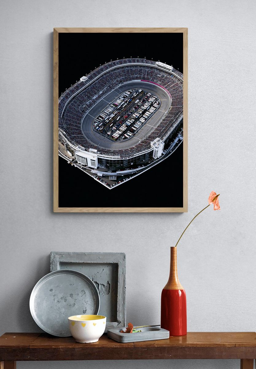 NASCAR Speedway Aerial Photography Poster. — room view 3