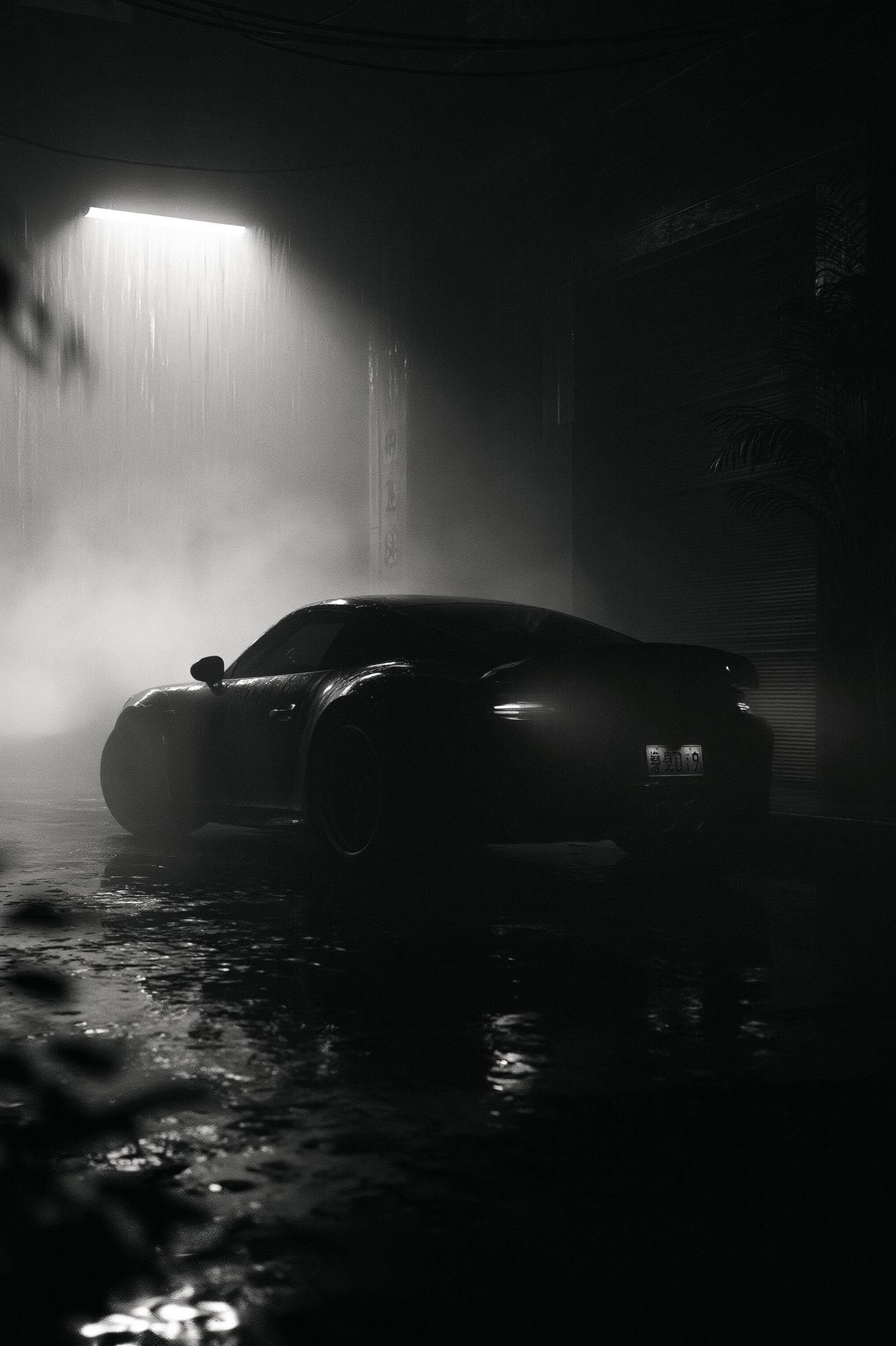 Noir Sports Car Photography Poster. poster — photography art