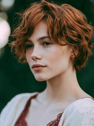 Red-Haired Portrait Photography Poster.