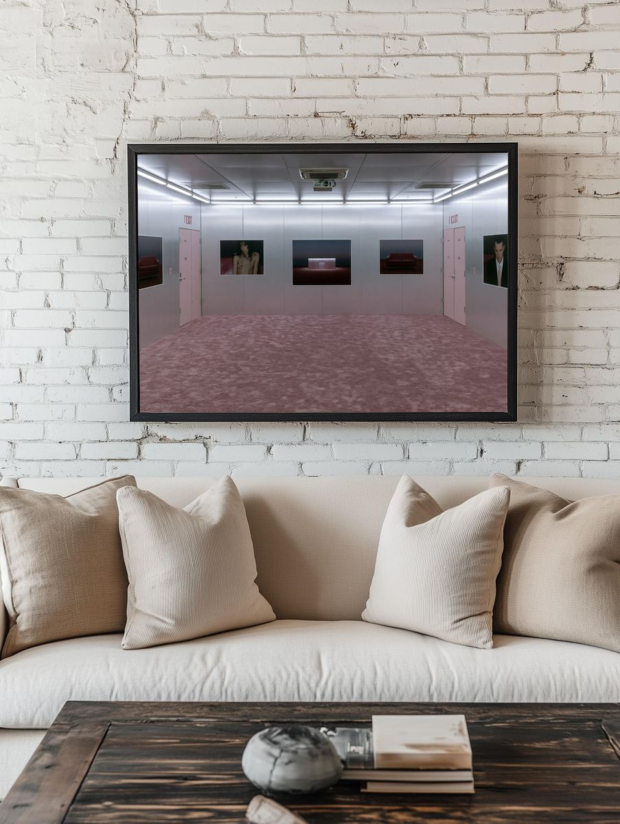 Pink Gallery Room Photography Poster. room preview