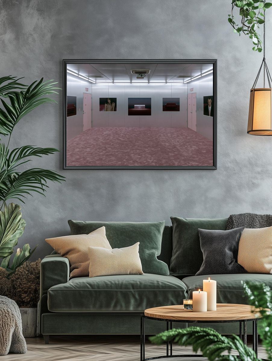 Pink Gallery Room Photography Poster. — room view 4
